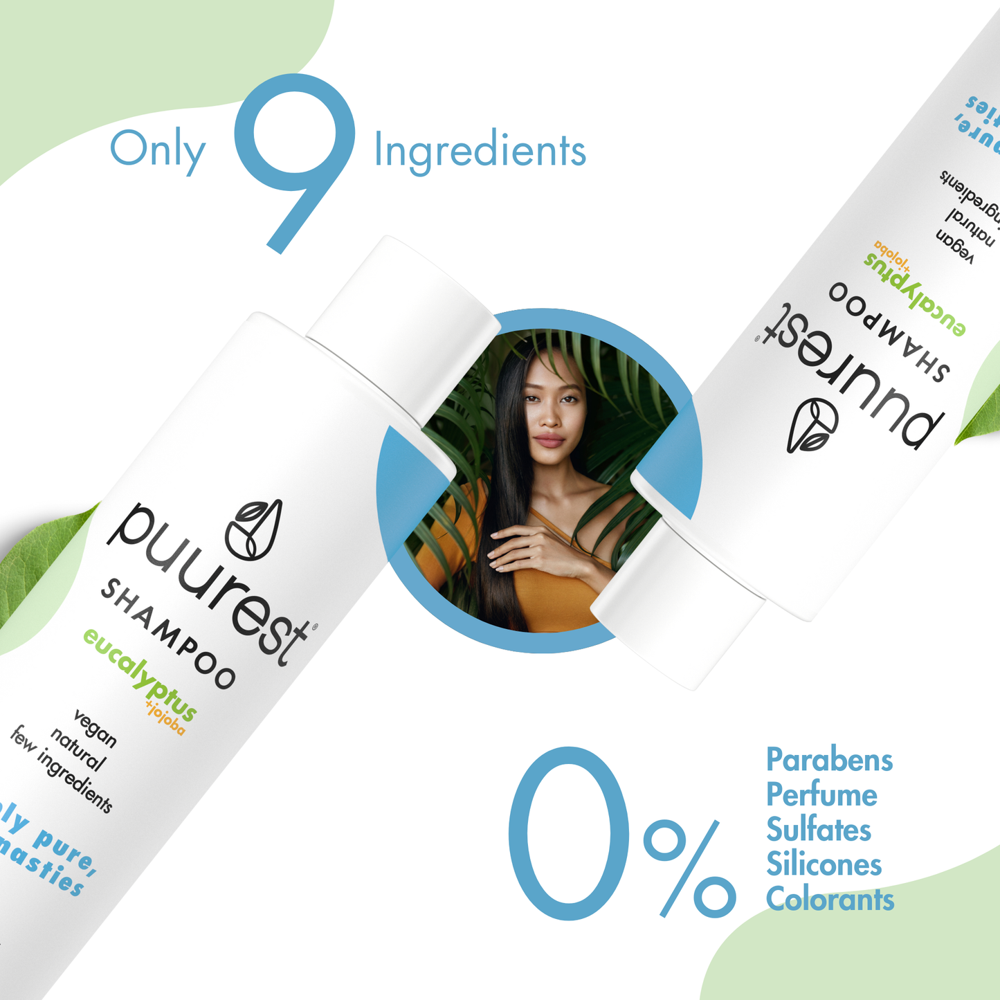 Puurest Shampoo mit Eukalyptus- und Jojobaöl, 250 ml